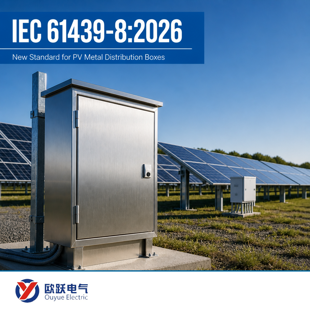 PV உலோக விநியோகப் பெட்டிகளுக்கான புதிய IEC 61439-8:2026 விதிகள்